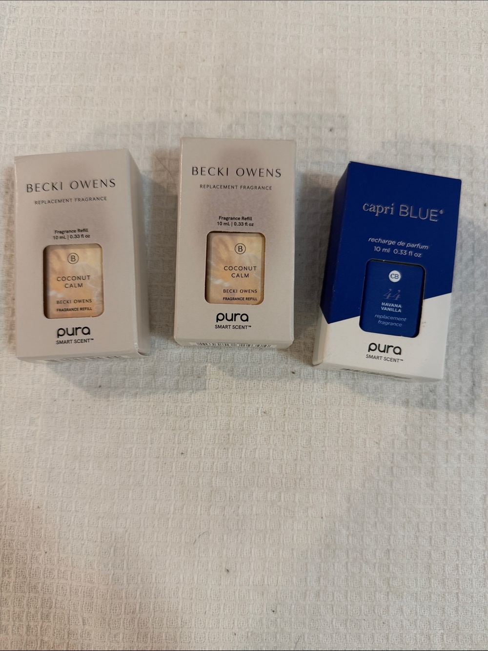Pura Smart Scent Refill Pack — Coconut Calm & Capri Blue Havana Vanilla